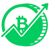 Cryptocurrency trading market icon
